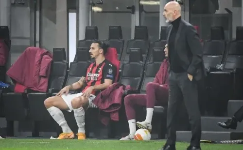 Zlatan tras ser reemplazado por Pioli en el AC Milan.