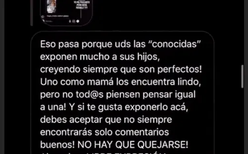 El acoso que recibe Lisandra Silva de parte de una usuaria en Instagram.(4)