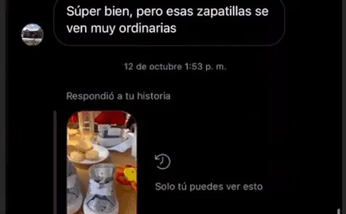 El acoso que recibe Lisandra Silva de parte de una usuaria en Instagram.(8)