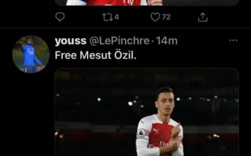 La derrota del Arsenal ante Aston Villa sirvió para que los hinchas recordaran y pidieran a Ozil.