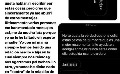 El mensaje que publicó la hija de Pamela Díaz, Trinidad Neira, fustigando las críticas.