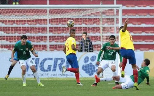 La última vez que se vieron las caras por eliminatorias, Bolivia y Ecuador empataron 2-2 en La Paz en 2016. Foto: Getty Images