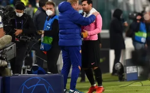 Koeman logró convencer a Lionel Messi para seguir en el Barcelona y está más que agradecido por su aporte en estos meses. Foto: Getty Images