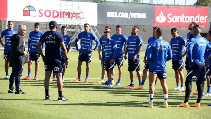 La selección chilena entrena para las Eliminatorias Qatar 2022