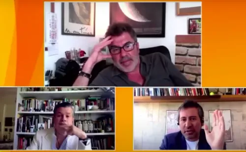 Un momento de la conversación de Juan Carlos “Pollo” Valdivia con “Domingos Dominicales”.