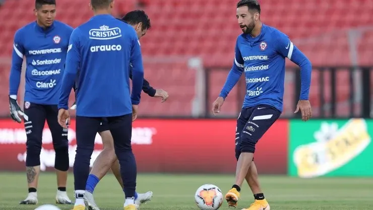 Formación de la selección chilena ante Perú