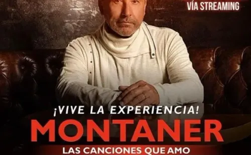 El afiche promocional para el show virtual de Ricardo Montaner.