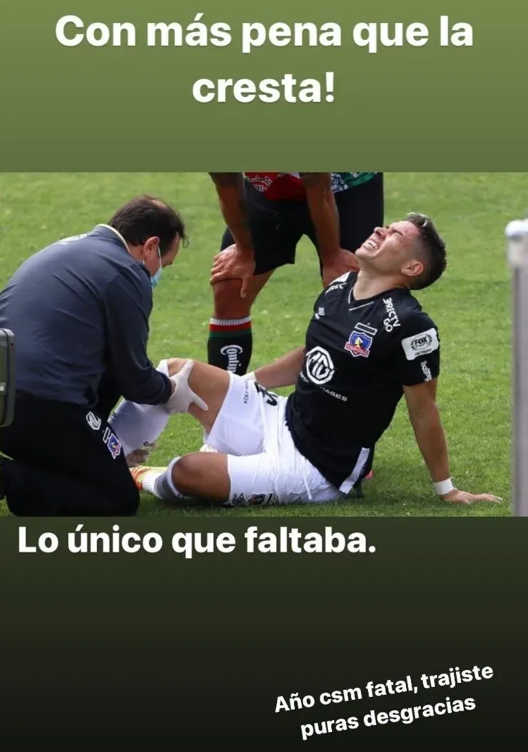 Óscar Opazo, nuevo lesionado en Colo Colo