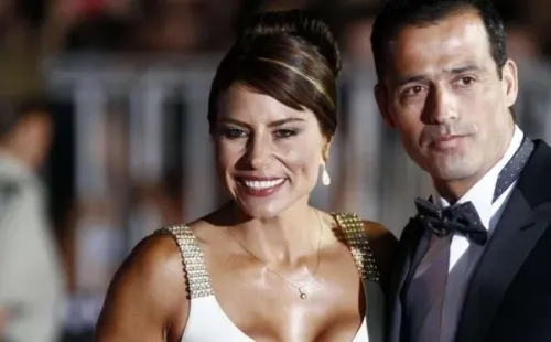Iván Núñez junto a su ex esposaMarlene de la Fuente, en una Gala de Viña.