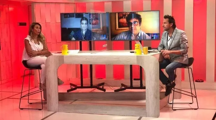 Daniel Fuenzalida junto a Cecilia Gutiérrez en el estudio de “Me Late”, hace dos semanas.