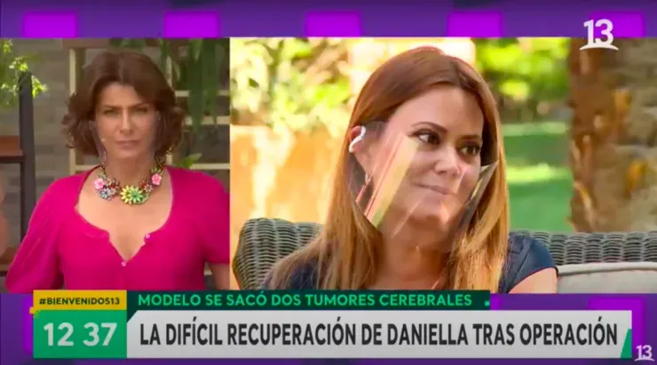 El matinal “Bienvenidos” en medio del contacto con Daniella Campos.