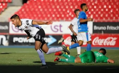 La última vez que Colo Colo enfrentó a Audax Italiano, cayó por 2-1 en el Estadio Nacional. El gol del cacique lo marcó Nicolás Blandi. Foto: Agencia Uno