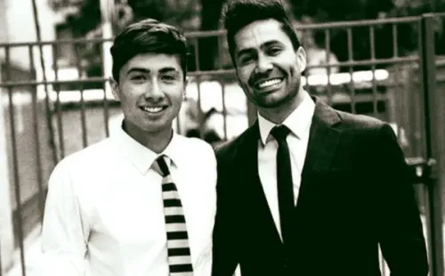 Diego es el hijo mayor de Luis Jiménez y es quien lo transformó en abuelo por primera vez. Foto: Instagram