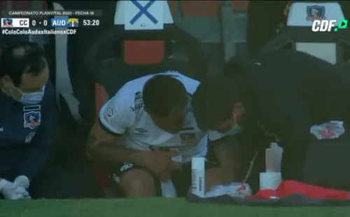 Paredes se lesionó en Colo Colo contra Audax Italiano.