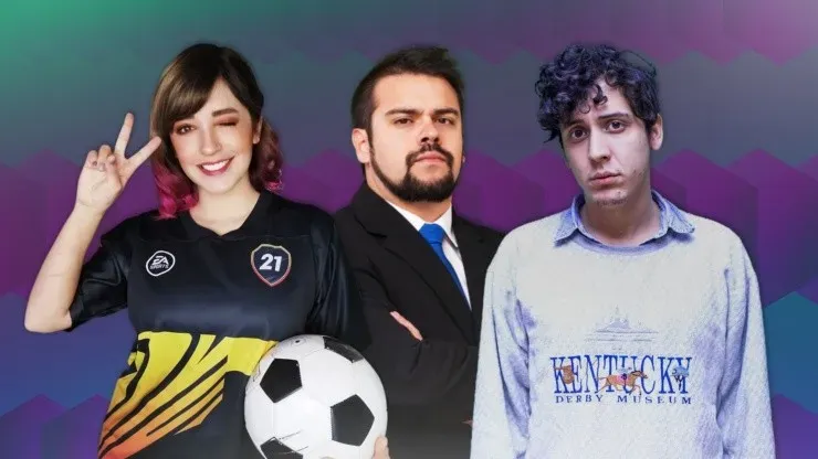 Lorena Miki, Sebastián Cáceres y Lucas Espinoza serán los encargados de llevar adelante el Torneo Easy FIFA “El Mejor Player de Chile”. | Foto: CDF.