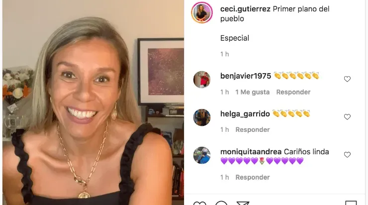 Cecilia Gutiérrez en medio del capítulo de “Primer Plano del Pueblo”, después de que Daniel Fuenzalida decidió despedirla de “Me Late”.