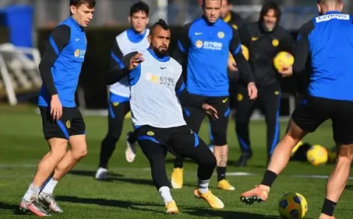 Arturo Vidal ya entrena en Inter de cara al partido con Torino luego de la doble fecha de Eliminatorias. (Foto: Getty)