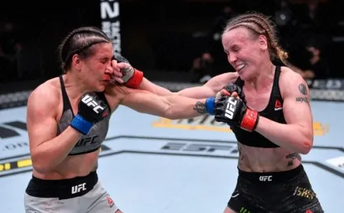 Maia aguantó durante cinco rounds el poderío de Shevchenko en la co-estelar del UFC 255. Foto: Getty Images