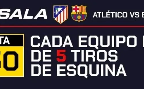 Esta es la cuota especial que puedes jugar de la mano de Betsala en este duelo de la Liga de España. | Foto: Betsala.