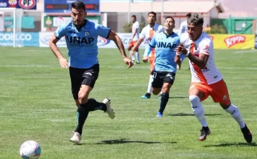 Deportes Iquique busca escapar del fondo de la tabla acumulada ante Cobresal. Foto: Agencia Uno