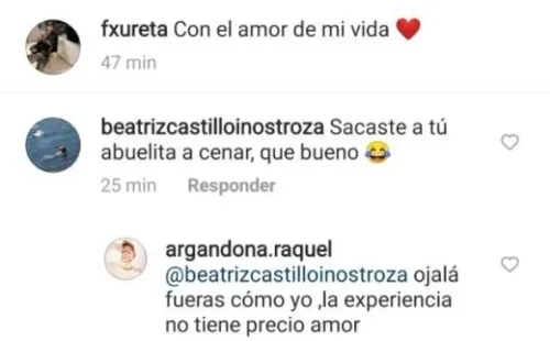 La respuesta de Raquel Argandoña a quien se burló de su pololo, Félix Ureta.