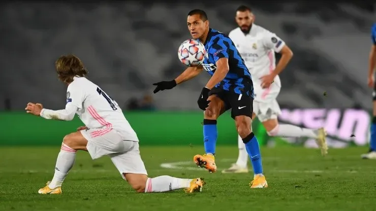Alexis Sánchez contra Real Madrid por Champions League