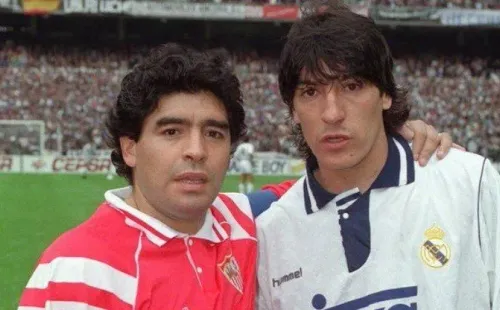 Bam Bam Zamorano y Maradona en la temporada 1992-93 de la Liga Española