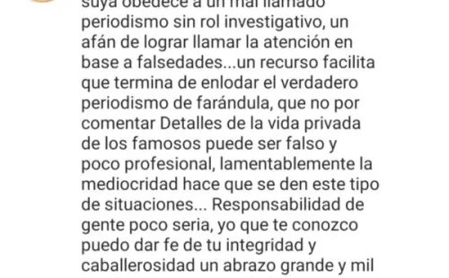 El comentario de Mariela Sotomayor en el Instagram de Iván Núñez y que detonó la interrogante del tuitero y una respuesta de parte de Cecilia Gutiérrez.