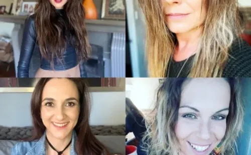 El cuarteto de “MILF”, con Renanta Bravo y Claudia Conserva, antes de la crisis.