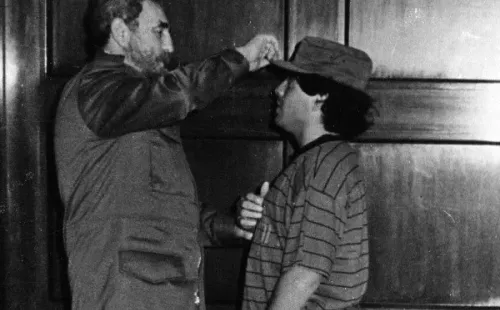 De cuando Diego Maradona y Fidel Castro se conocieron, en los ochentas.