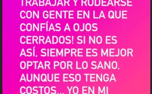 Cecilia Gutiérrez pone fin a “Primer Plano del Pueblo”, por medio de sus historias en Instagram, después de la salida de Sergio Rojas.(4)