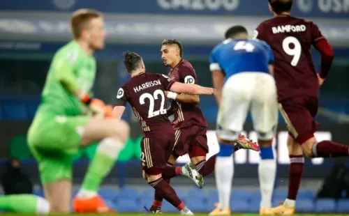 Rafinha le dio el agónico triunfo al Leeds United de Marcelo Bielsa ante el Everton. Foto: Getty Images