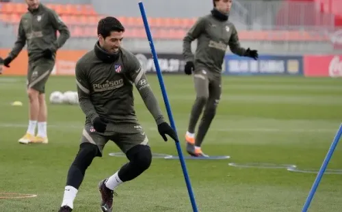 Luis Suárez regresó este viernes a los entrenamientos con el Atlético de Madrid. Foto: Twitter