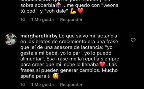 Los comentarios de apoyo en Instagram de Carmen Tuitera.(3)