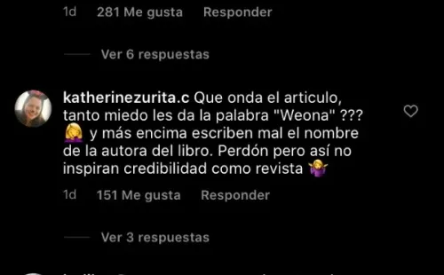 Algunas de las seguidoras de Carmen Tuitera que llegaron a comentar en el Instagram de la Revista Paula.(4)