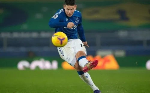 James jugó los 90′ pero no pudo ayudar al Everton a sumar de a tres.