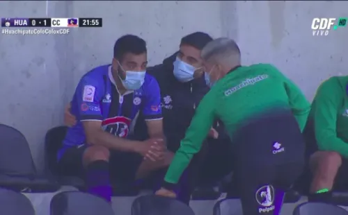 El lateral sólo alcanzó a jugar 18 minutos ante Colo Colo.