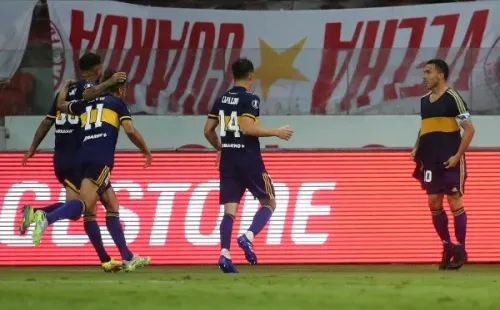 Tévez marcó el gol de la victoria en Brasil en una emotiva celebración que recordó a Diego Maradona. (Foto: Getty)