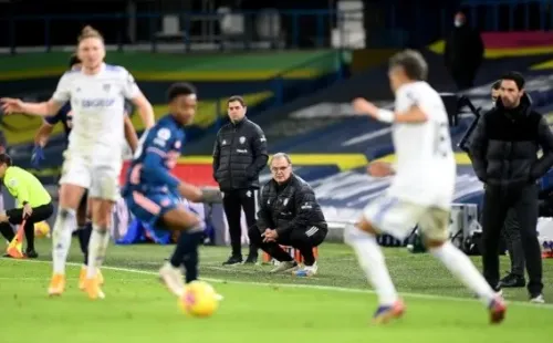 El equipo de Marcelo Bielsa intentará volver a los abrazos ante el West Ham. Foto: Getty.