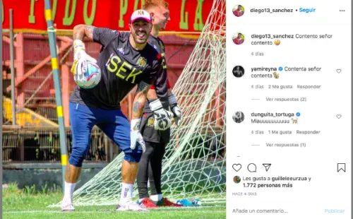 Yamila Reyna le celebra las gracias a Diego Sánchez.