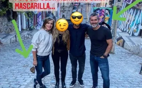 La reacción de Cristián Sánchez ante las críticas por foto en la que aparece sin mascarilla.(1)