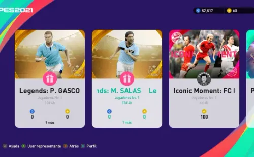 Marcelo Salas en myClub de PES 2021