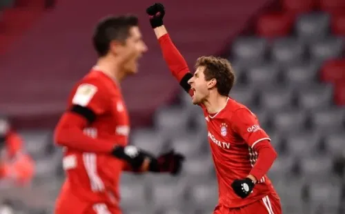 La dupla goleadora Lewandoski y Müeller, pilares de la campaña del Bayern / Foto Getty Images