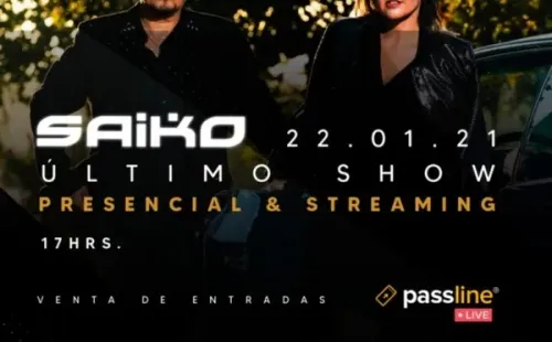 Nuevo afiche de Saiko para el show del 22 de enero de 2021