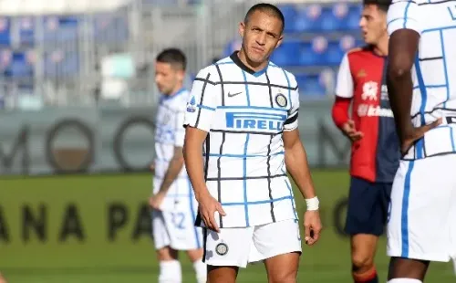 Alexis Sánchez fue parte importante en la victoria del Inter sobre Cagliari, pero se lesionó y su presencia ante Napoli es una incógnita. (Foto: Getty)