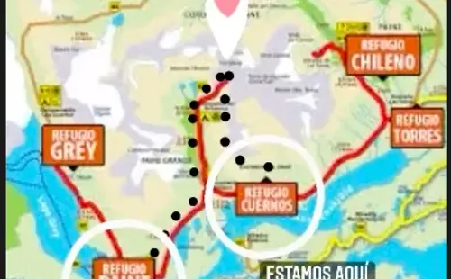 Kel Calderón en el viaje al que fue invitada por Claudio Iturra, por las Torres del Paine.(1)