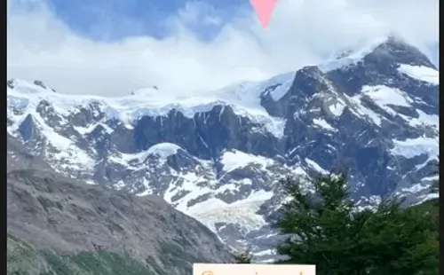 Kel Calderón en el viaje al que fue invitada por Claudio Iturra, por las Torres del Paine.(3)