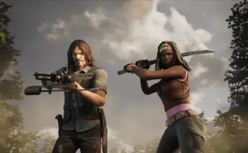 Michonne and Daryl se unen a Fortnite