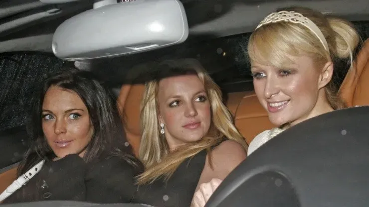 Lindsay Lohan y paris hilton con Britney Spears