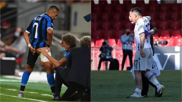 Alexis Sánchez y Gary Medel lesionados
